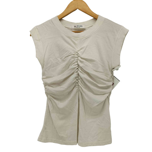 レイビームス Ray BEAMS 24SS ギャザー フロント ノースリーブ カットソー レディース